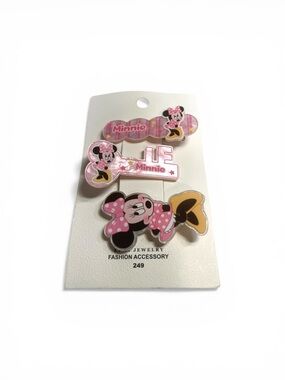 Disney Minnie Mouse Pink Hair Clips Set